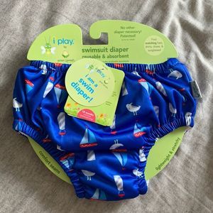 Reusable Swim Diaper 18 Months Baby Boy Absorbent UPF 50+ Toddler I Play